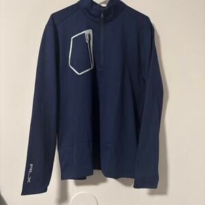 Rlx quarter zip blue long sleeve